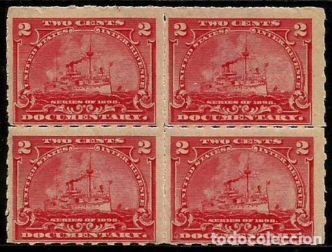 Briefmarken: USA 1898 DOCUMENTARY SELLO FISCAL **