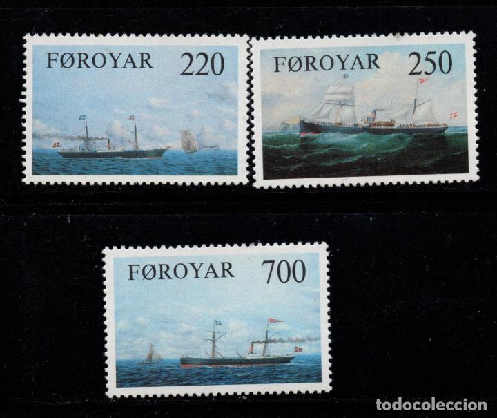 Sellos: FEROE 73/75** - A&Ntilde;O 1983 - BARCOS - Foto 1