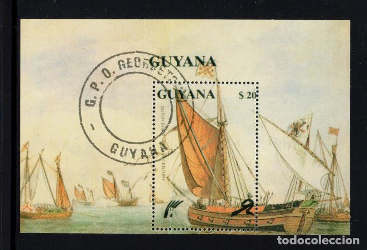Sellos: GUYANA HB 59 - A&Ntilde;O 1990 - BARCOS - Foto 1