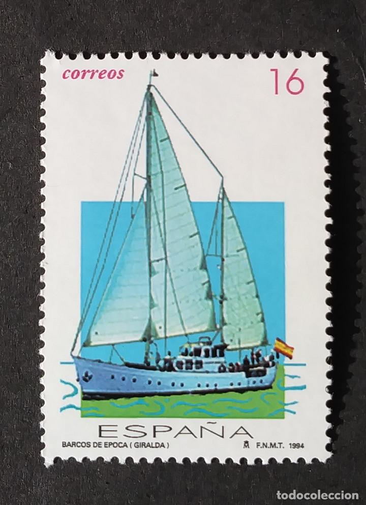 Sellos: 1994 Espa&ntilde;a Barcos de &eacute;poca Giralda - Foto 1