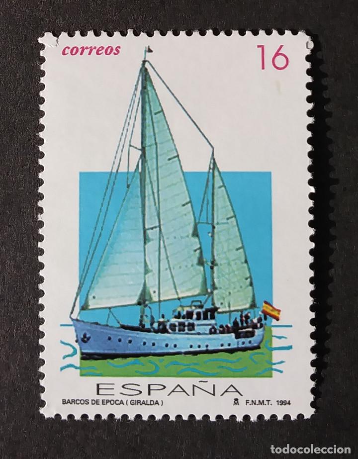 Sellos: 1994 Espa&ntilde;a Barcos de &eacute;poca Giralda - Foto 1