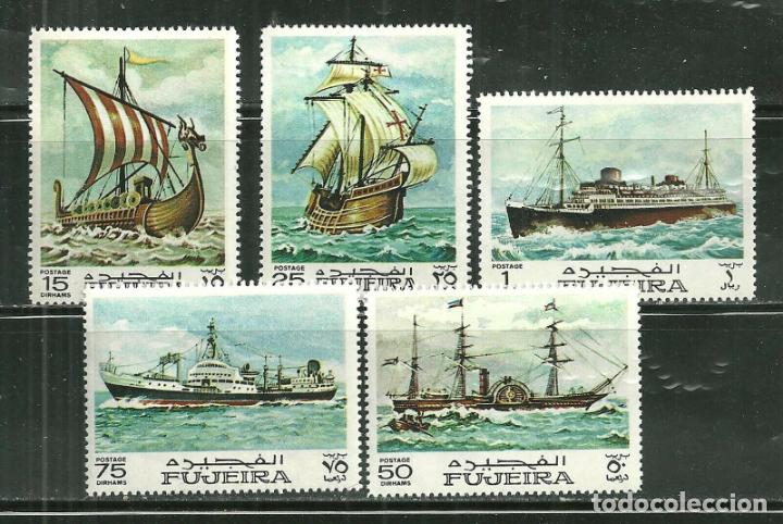 Sellos: Arabia - Fujeira 1968 Ivert 76 *** Barcos de Transporte y de Guerra - Foto 1 - 229573395