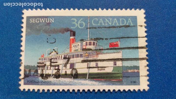 Sellos: USADO. CANADA. YVERT 1013. BARCOS - Foto 1