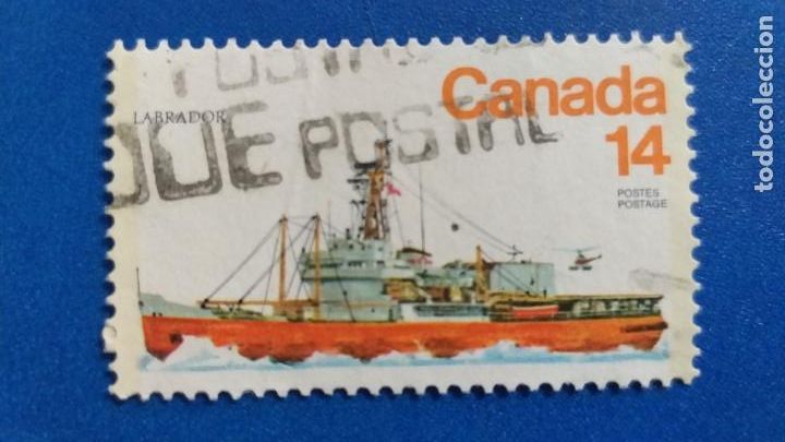 Sellos: USADO. CANADA. YVERT 688. BARCOS - Foto 1