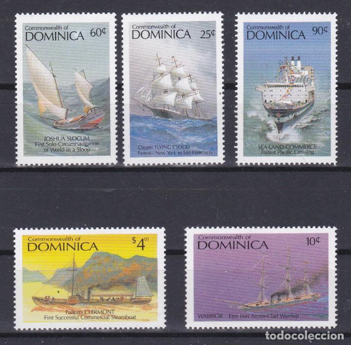 Sellos: Dominica 1987 barcos nav&iacute;os veleros - Foto 1