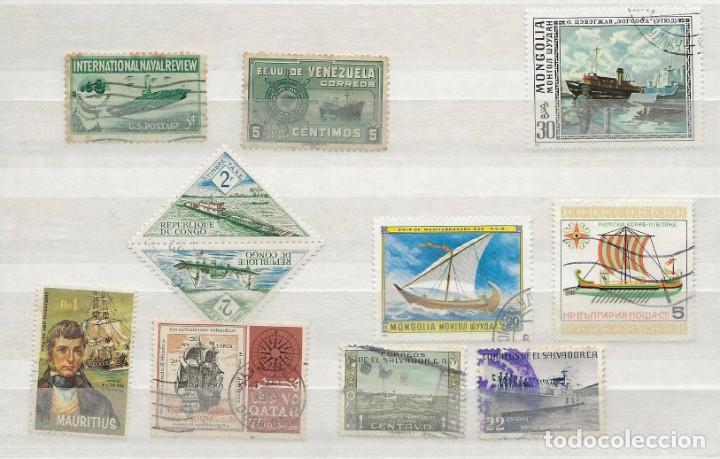 Sellos: LOTE 22 SELLOS TEMA BARCOS - Foto 1