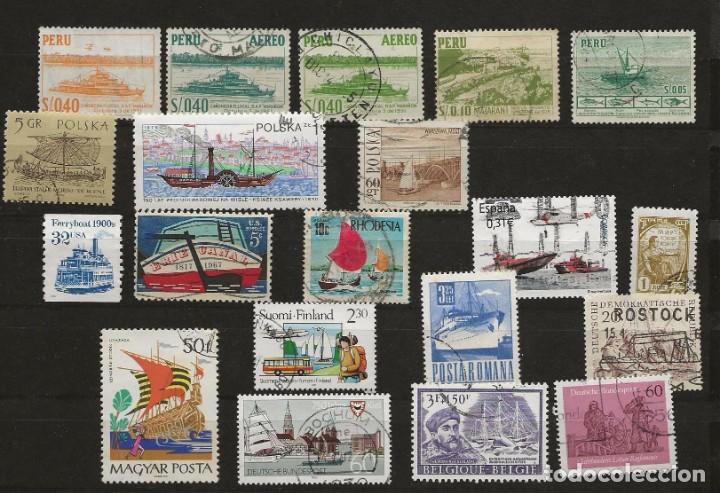 Sellos: LOTE 35 SELLOS TEMA BARCOS - Foto 2