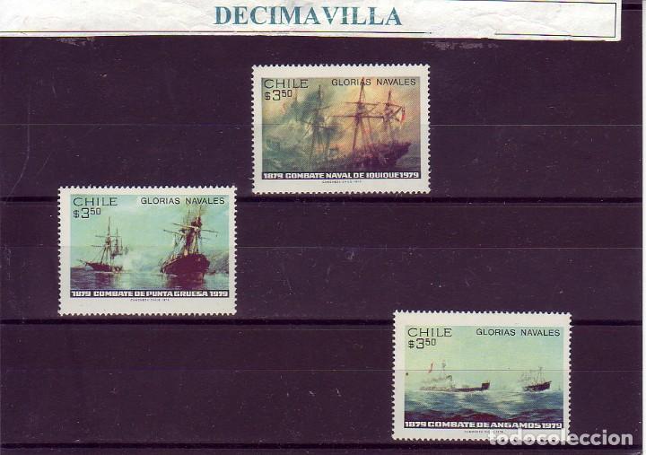 Sellos: TRBA096, CHILE, BARCOS, TRADICION NAVAL, 1986, 744/47 - Foto 1