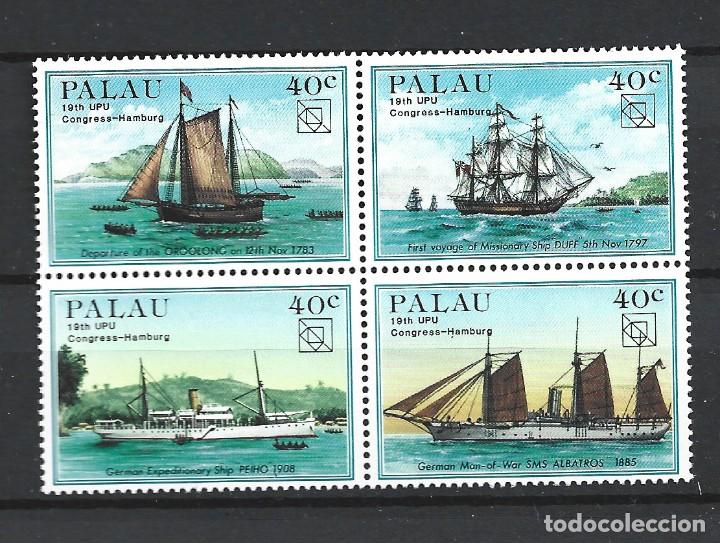 Sellos: PALAU 47/50** - A&Ntilde;O 1984 - BARCOS - Foto 1