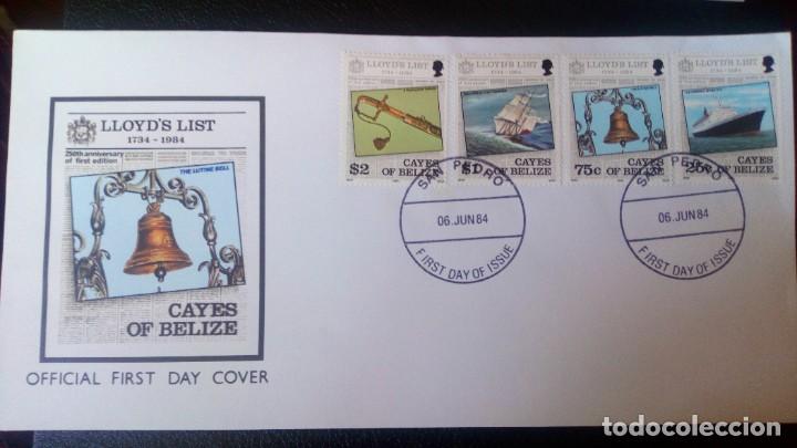 Sellos: CAYOS DE BELICE, BARCOS, SPD 1984 - Foto 1