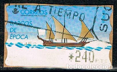 Sellos: Etiqueta de valor variable n&ordm; 22, Barcos de &eacute;poca, usado - Foto 1