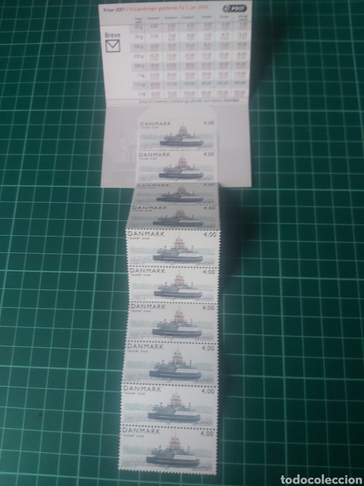 Sellos: 2001 DINAMARCA CARNETS YVERT 1295 NUEVOS BARCOS - Foto 2
