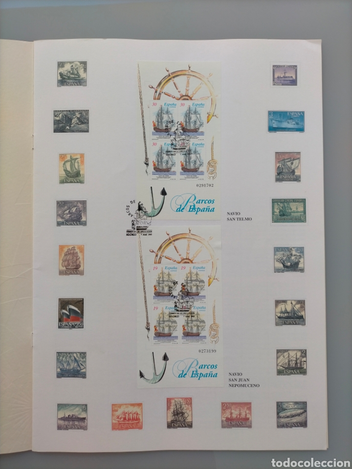 Sellos: Barcos de &Eacute;poca. Correos y Tel&eacute;grafos. Sellos - Foto 2