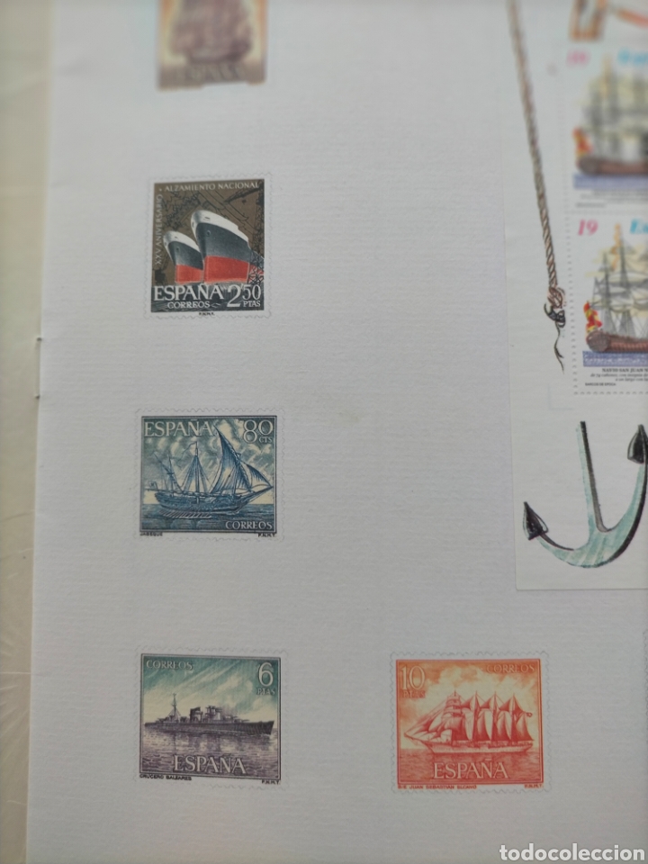 Sellos: Barcos de &Eacute;poca. Correos y Tel&eacute;grafos. Sellos - Foto 4