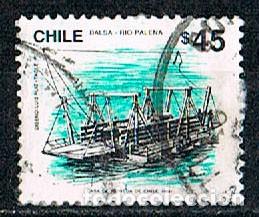 Sellos: CHILE N&ordm; 1382, Balsa. usado - Foto 1