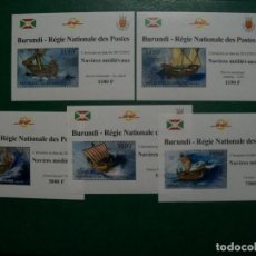 Francobolli: /13.05/-BURUNDI-2012-LOTE DE 5 BLOQUES/SERIE COMPLETA/-EN NUEVO(**MNH). Lote 339150543