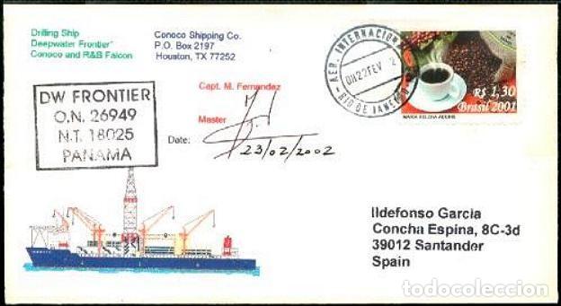 Sellos: BUQUE DE PROSPECCION PETROLIFERA FRONTIER - Foto 1