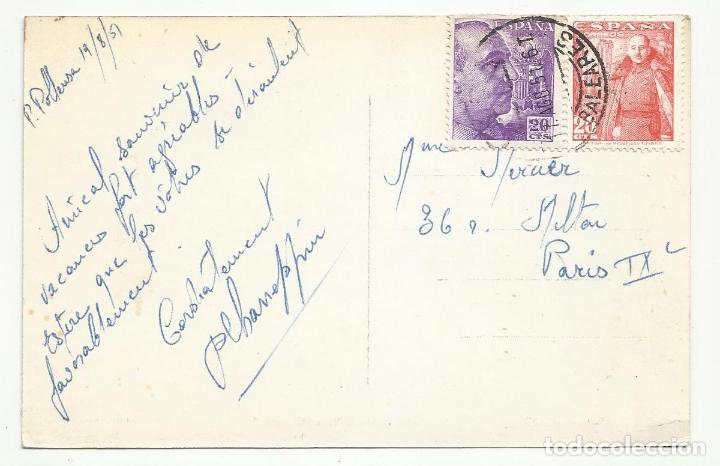 Sellos: pollen&ccedil;a bleares circulada 1957 a paris francia - Foto 2