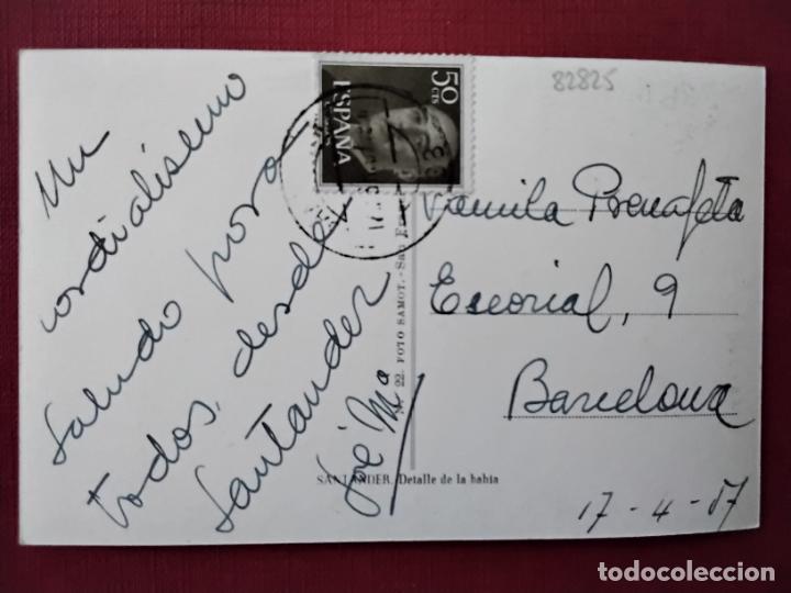Sellos: postal santander circulada 1957 de santander a barcelona - Foto 2