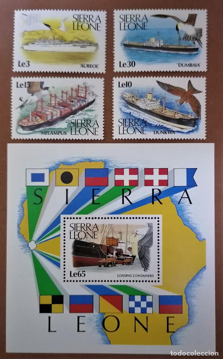 Sellos: SIERRA LEONA 1988 BARCOS - Foto 1