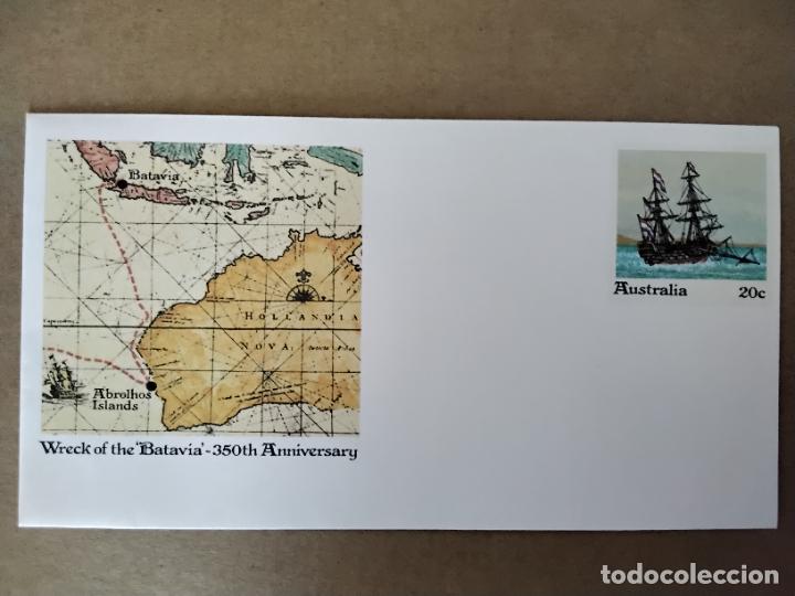 Sellos: SOBRE ENTERO POSTAL BATAVIA AUSTRALIA - Foto 1