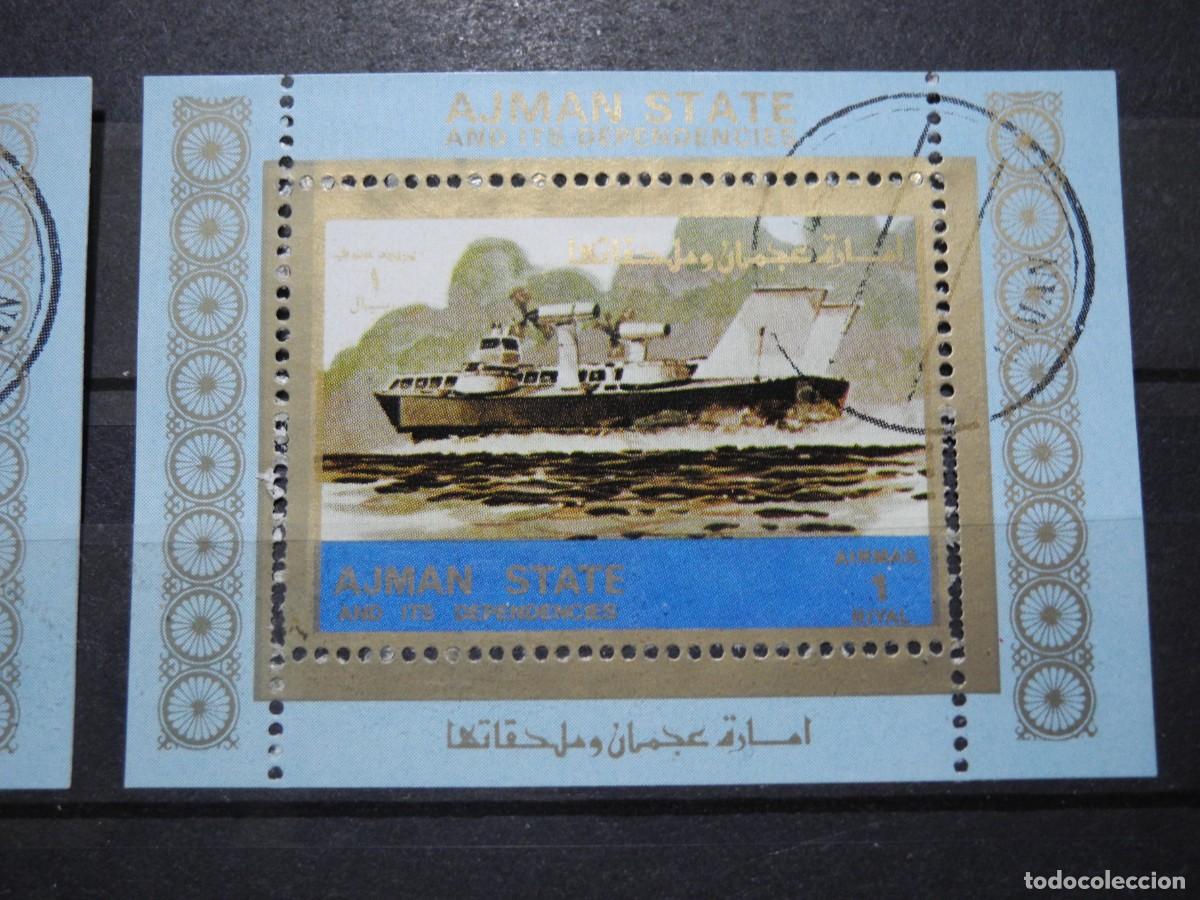 Sellos: Ajman State. Barcos - Foto 3