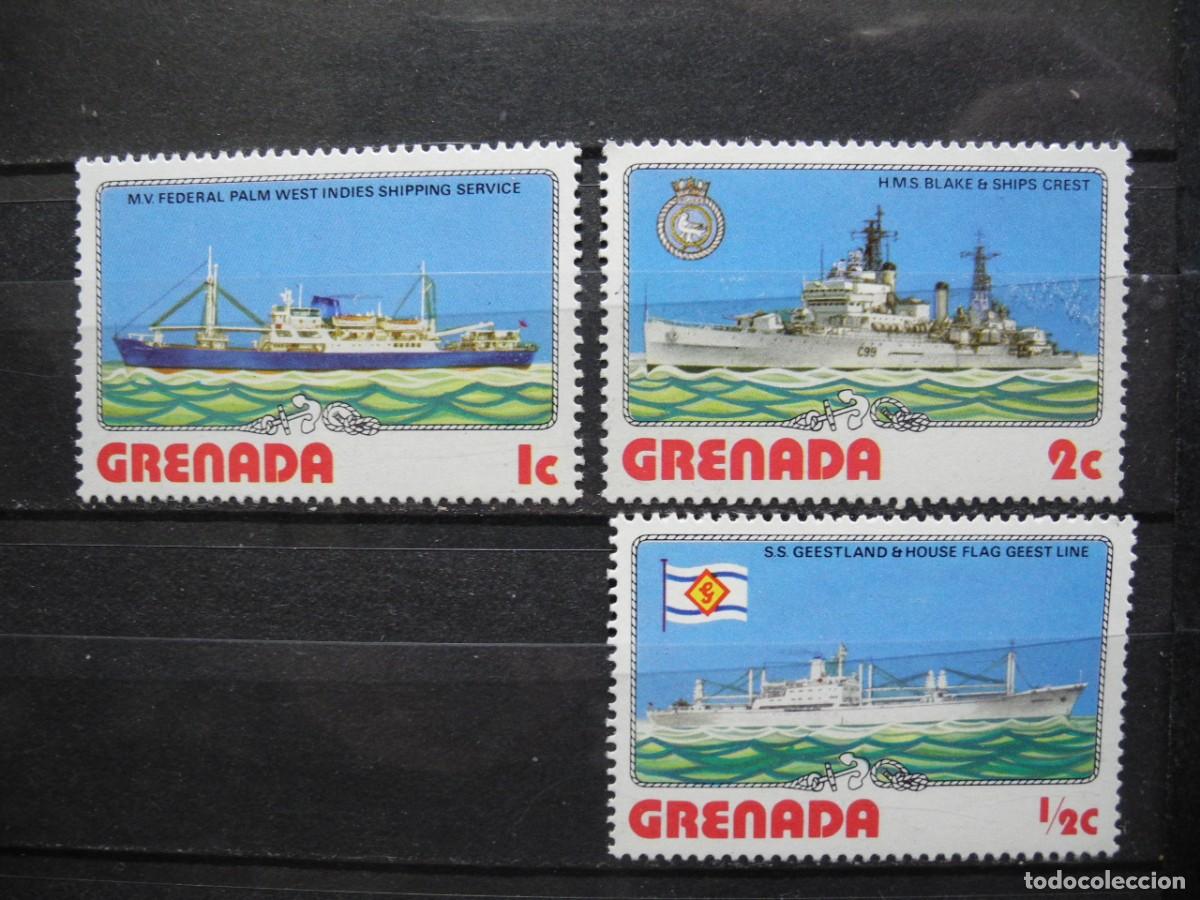Sellos: Grenada 1976. Yvert: 709/11. Barcos. MNH - Foto 1