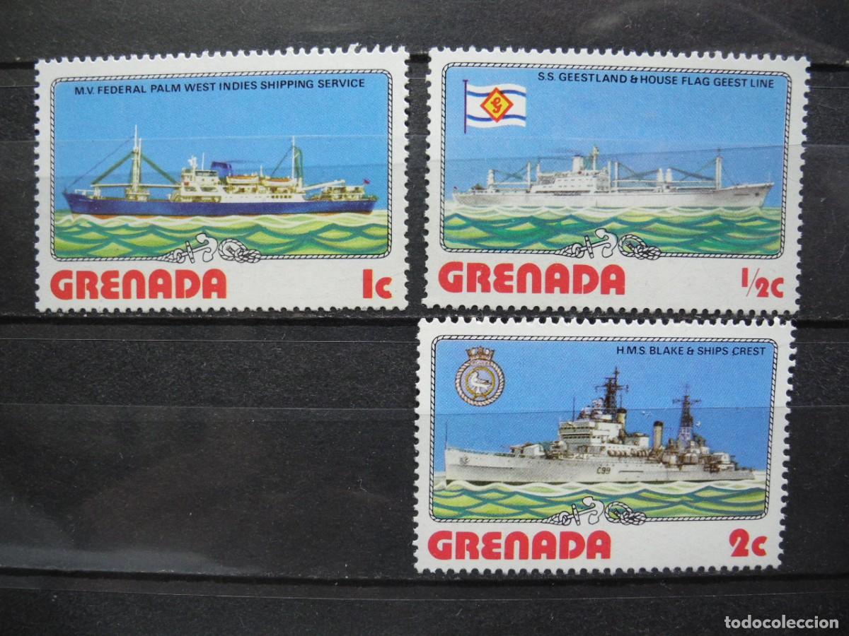 Sellos: Grenada 1976. Yvert: 709/11. Barcos. MNH - Foto 1