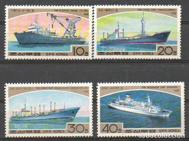 Sellos: Corea del Norte Ivert n&ordm; 2944/7, Barcos, nuevo *** - Foto 1