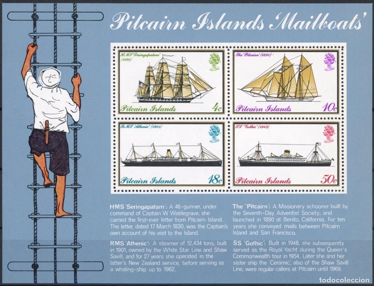 Sellos: SELLOS PITCAIRN ISLANDS 1975 BARCOS - Foto 1