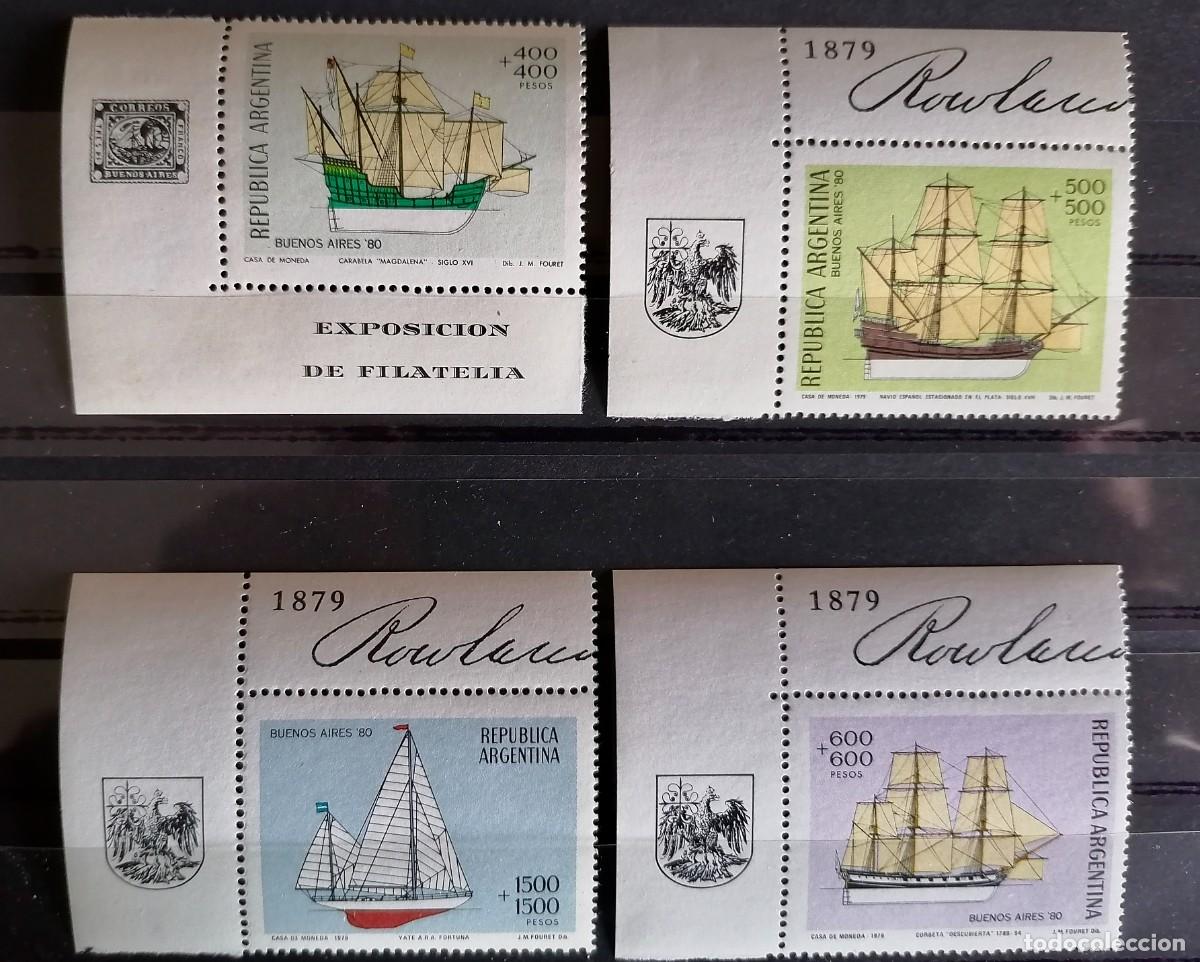 Sellos: ARGENTINA 1979. - BARCOS . - Foto 1