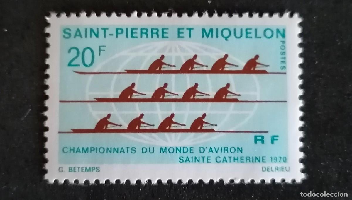 Sellos: SAN PIERRE Y MIQUEL&Oacute;N 1970. - BARCOS - Foto 1