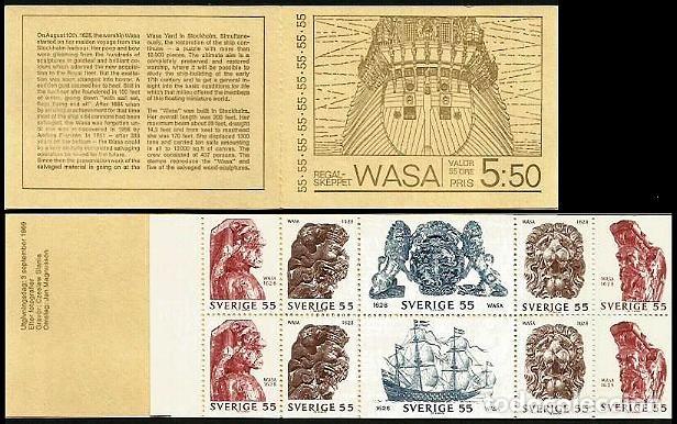 Sellos: SUECIA 1965 CARNET WASA **