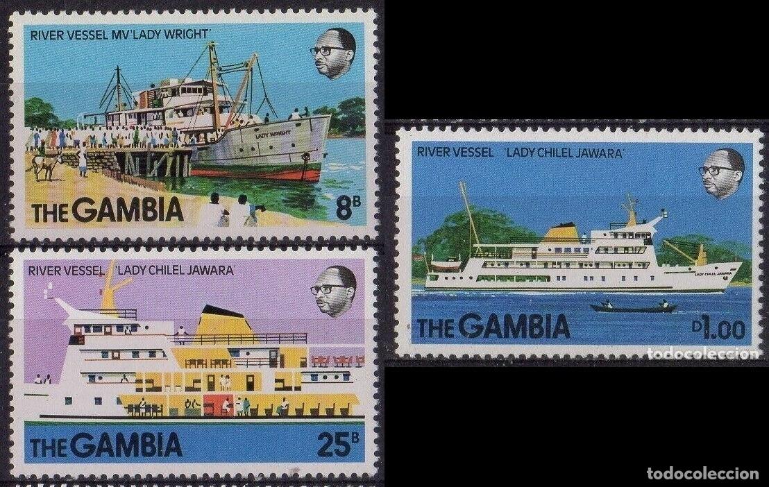 Sellos: GAMBIA 1978 - BARCOS - YVERT 376/378** - Foto 1