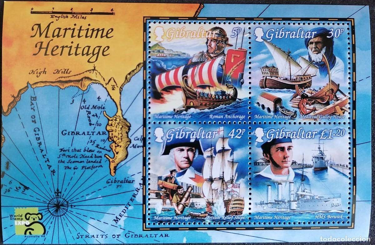 Sellos: GIBRALTAR 1999 - HB EMBARCACIONES . - Foto 1