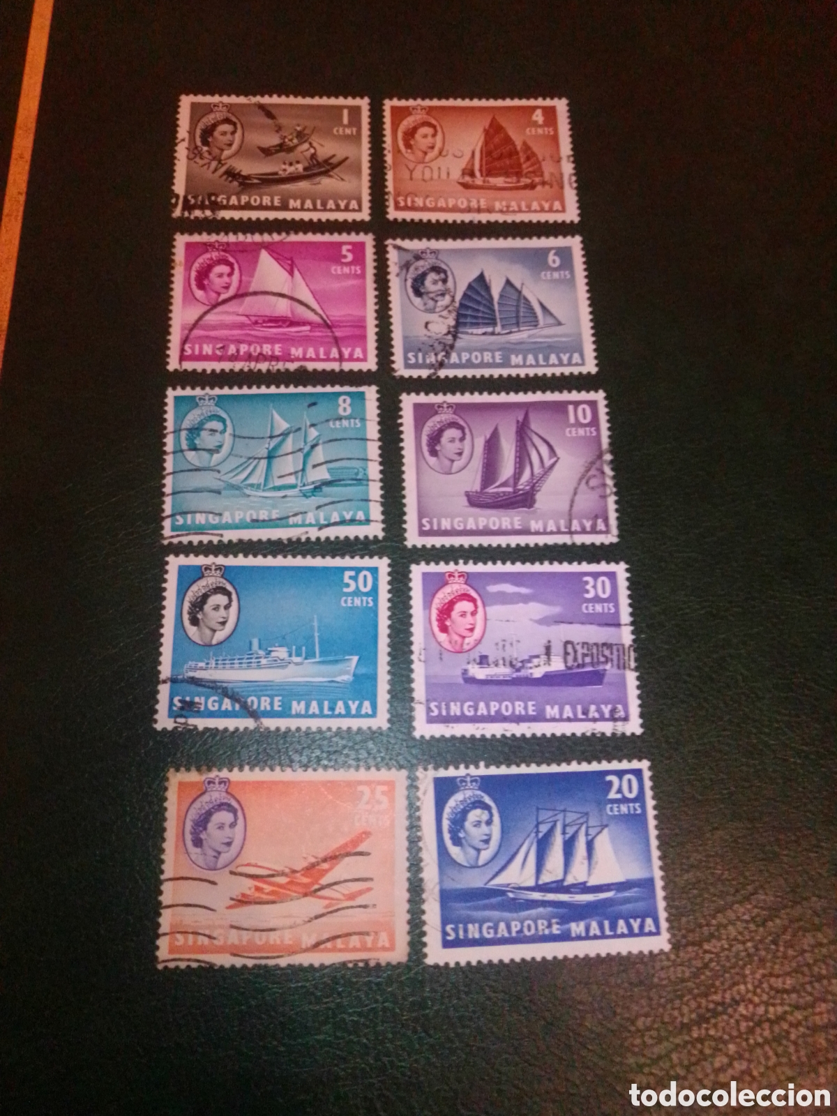 Sellos: Singapur 1955 Barcos - Foto 1