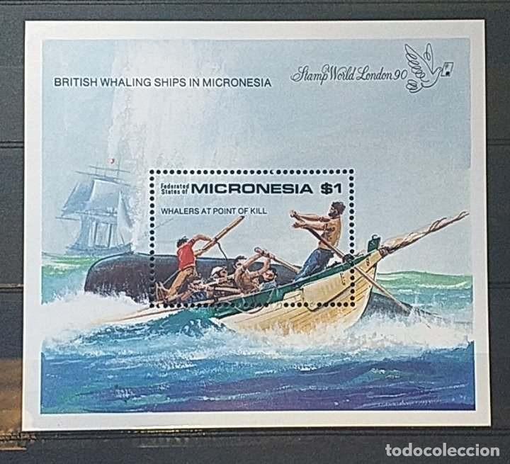 Sellos: SELLOS BARCOS MICRONESIA 1990 HB 4 - Foto 1