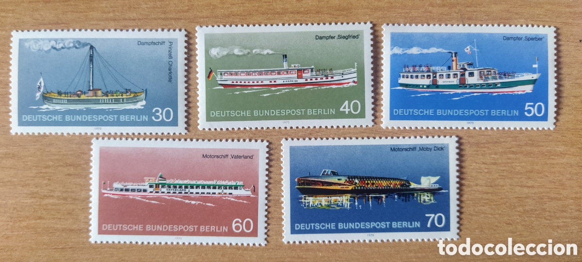 Sellos: Serie barcos Alemania - Foto 1