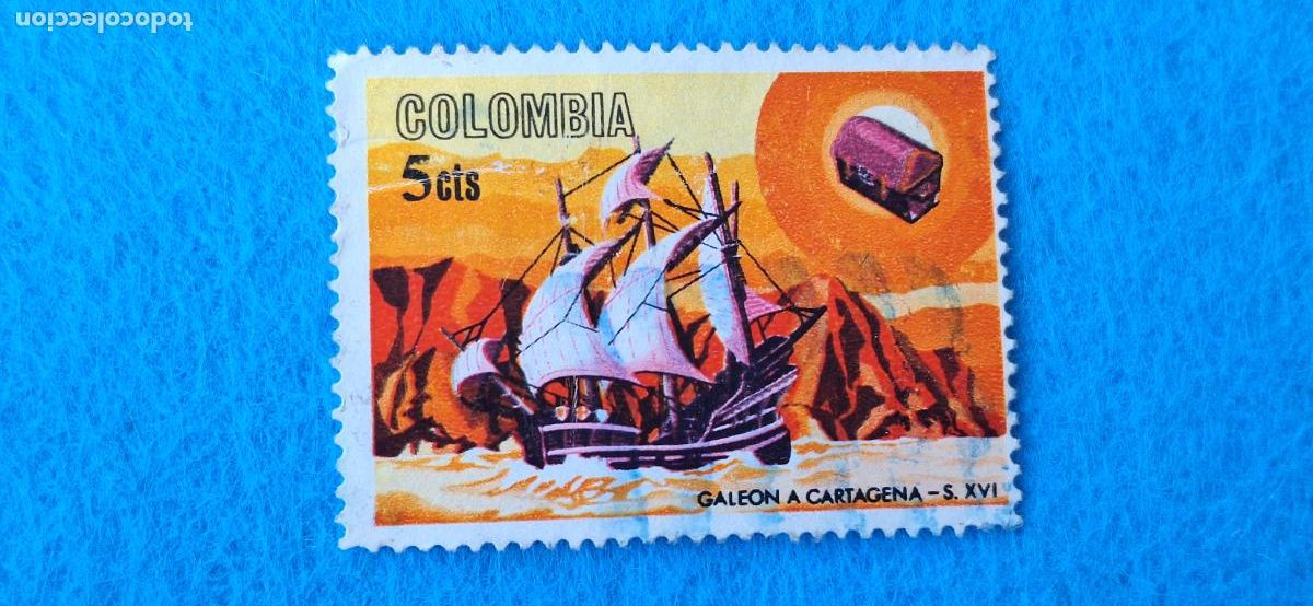 Sellos: Usado. Yvert 615. Colombia. Barco - Foto 1
