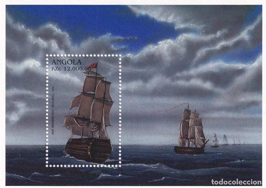 Sellos: HB Angola 1996 - Barcos / HMS Tremendous - Foto 1