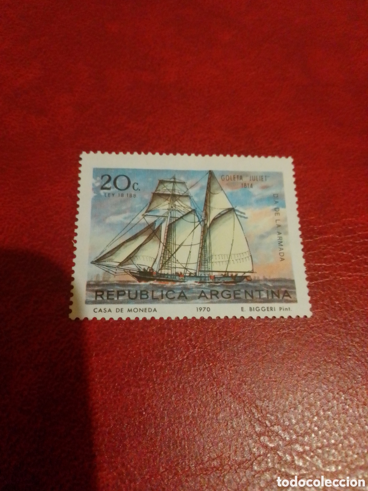 Sellos: Argentina barcos 1970 D&iacute;a de la Armada - Foto 1