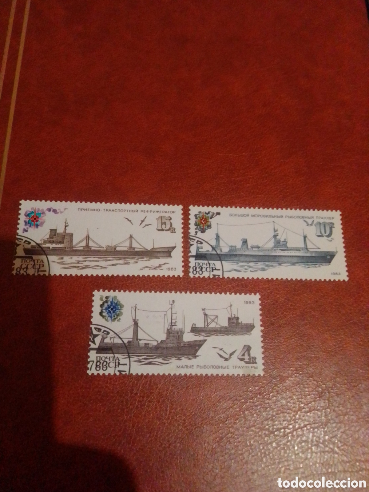 Sellos: Uni&oacute;n Sovi&eacute;tica URSS barcos - Foto 1