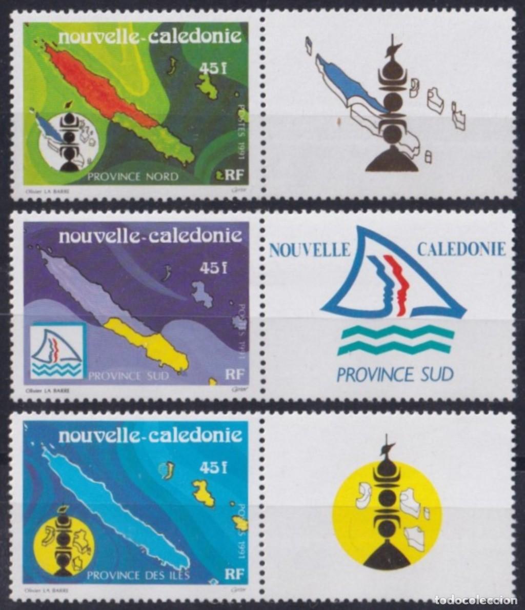 Sellos: F-EX53263 NEW CALEDONIE MNH 1991 THREE PROVINCES MAP. - Foto 1