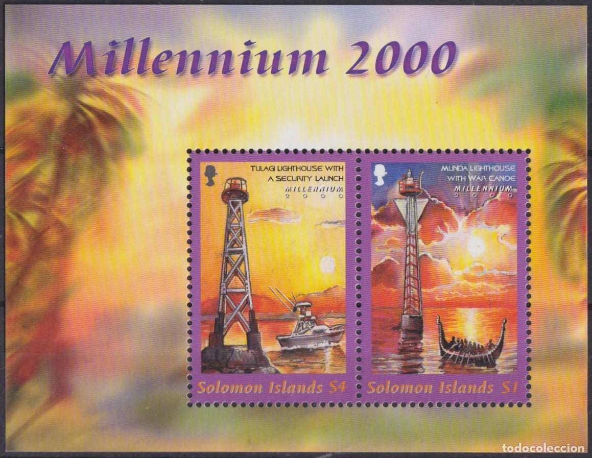Sellos: F-EX56124 SOLOMON IS MNH 2000 MILLENIUM LIGHTHOUSE & CANOE SHIP. - Foto 1