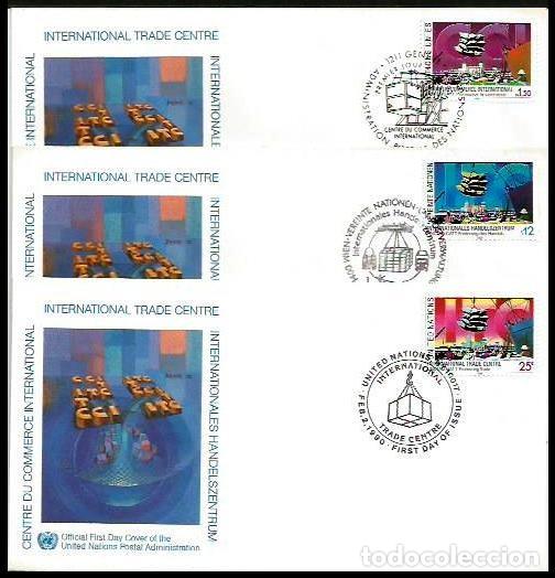 Sellos: ONU 1990 COMERCIO INTERNACIONAL - Foto 1