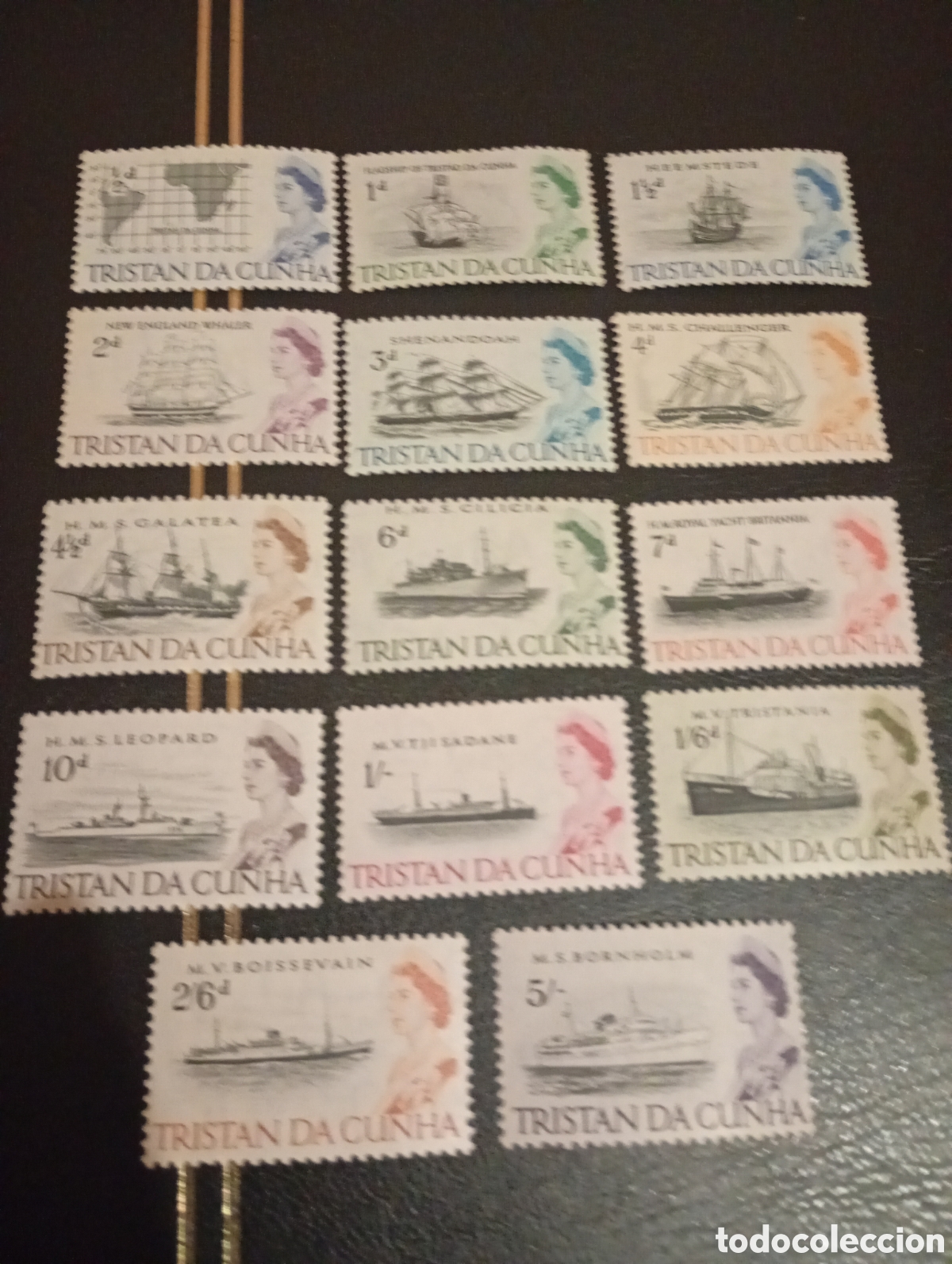 Sellos: TRISTAN DA CUNHA 1965 BARCOS - Foto 2