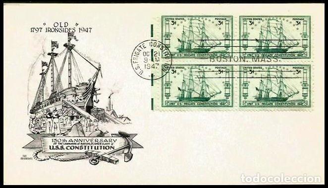 Sellos: USA 1947 SPD USS CONSTITUTION - Foto 1