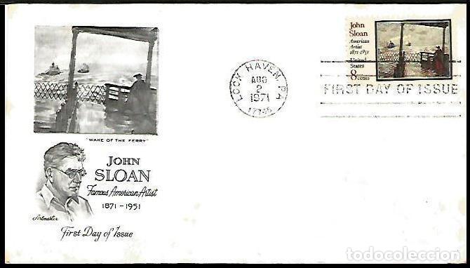 Sellos: USA 1971 SPD PINTOR JOHN SLOAN - Foto 1