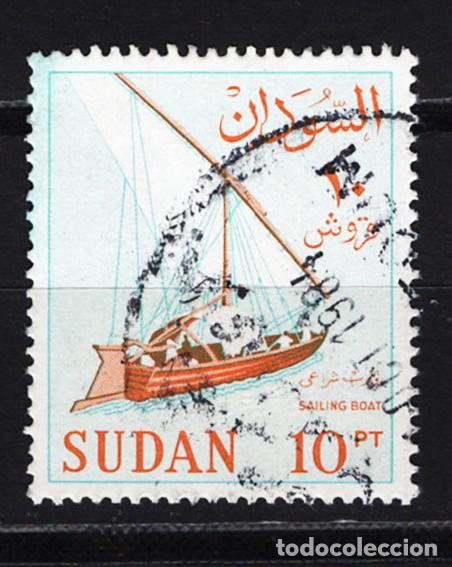 Sellos: SUDAN 1962 usado BARCOS Yvert 154 - Foto 1