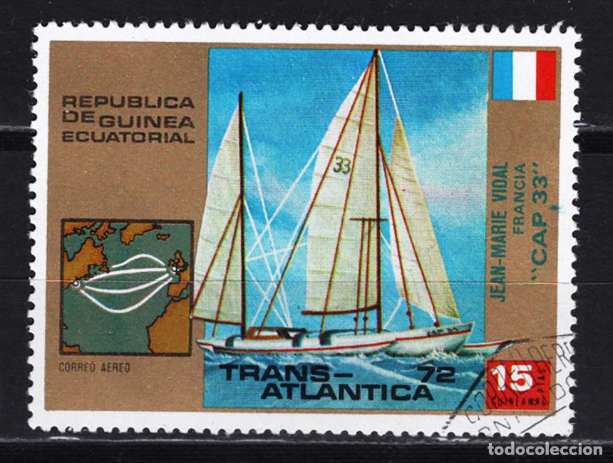 Sellos: GUINEA 1973 usado BARCOS Michel 206 - Foto 1